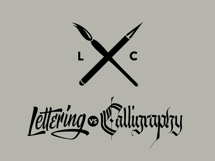 Lettering vs Calligraphy