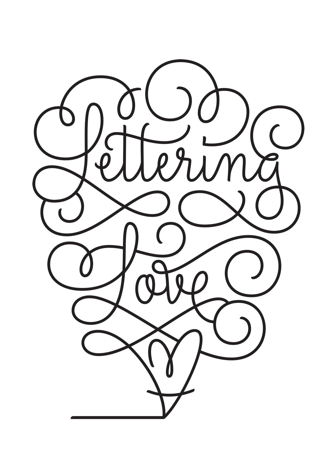 MartinaFlor Lettering Love