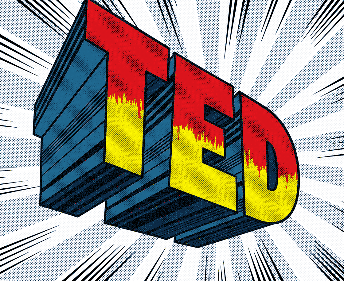 TED logo Martina Flor Superhero