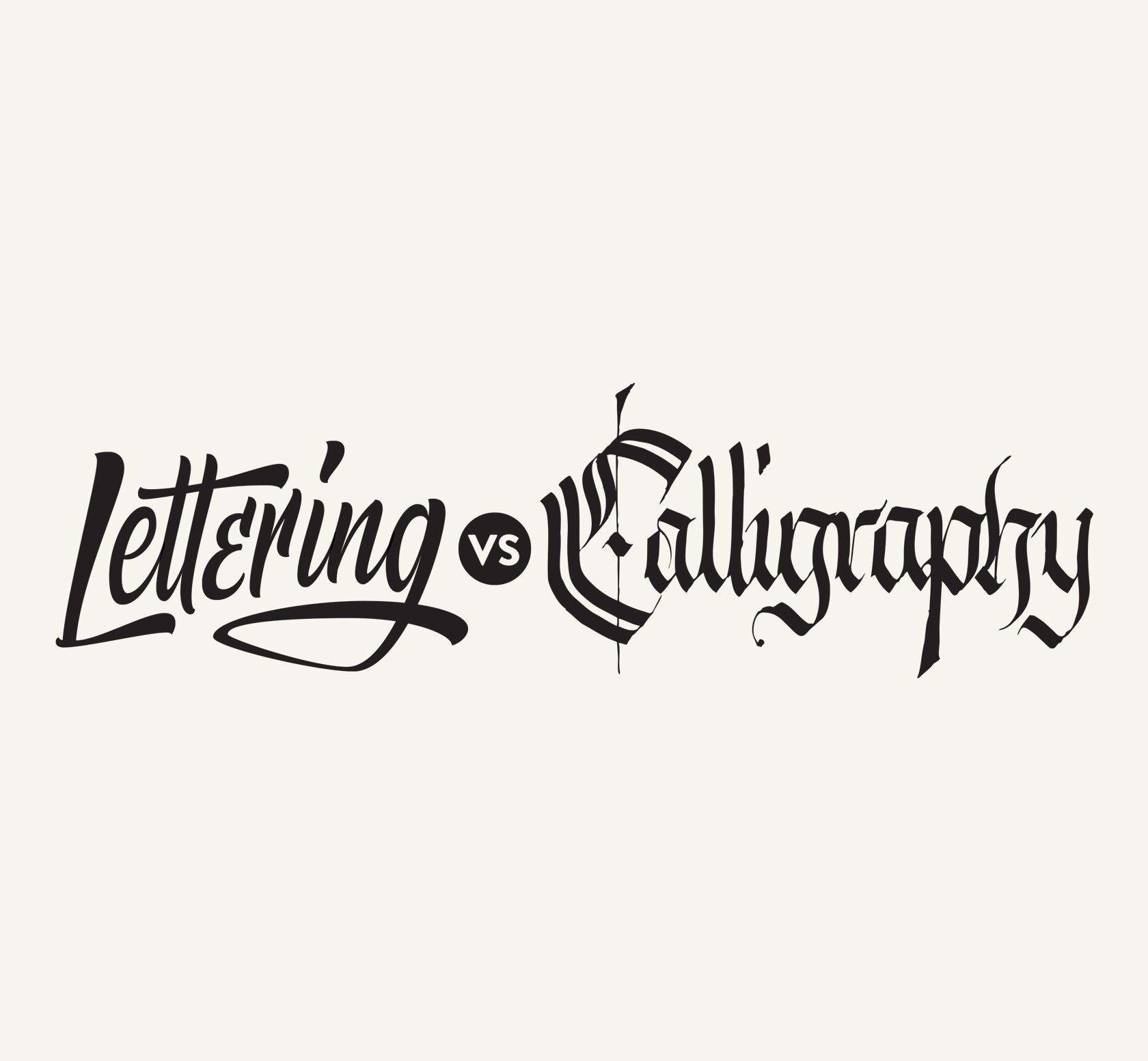 Martina Flor Lettering Vs Calligraphy
