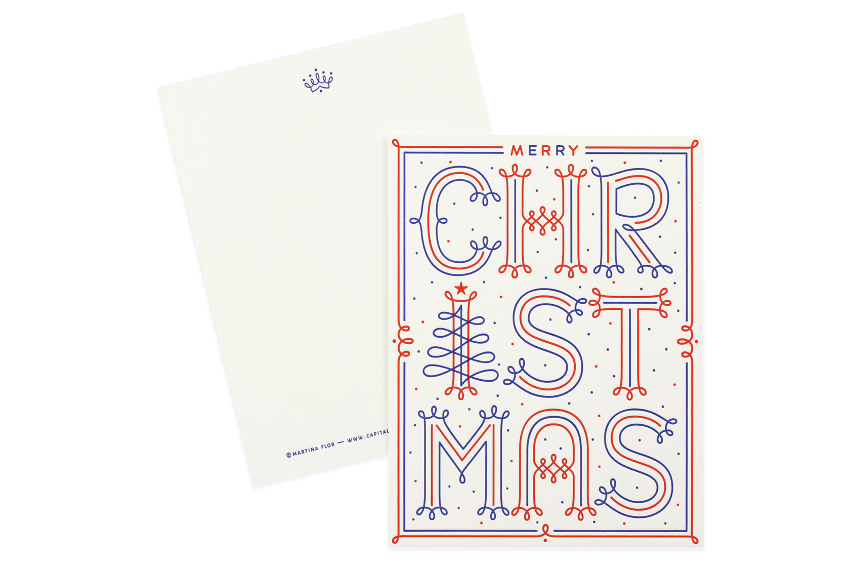 Martina Flor Goods Merry Christmas Card