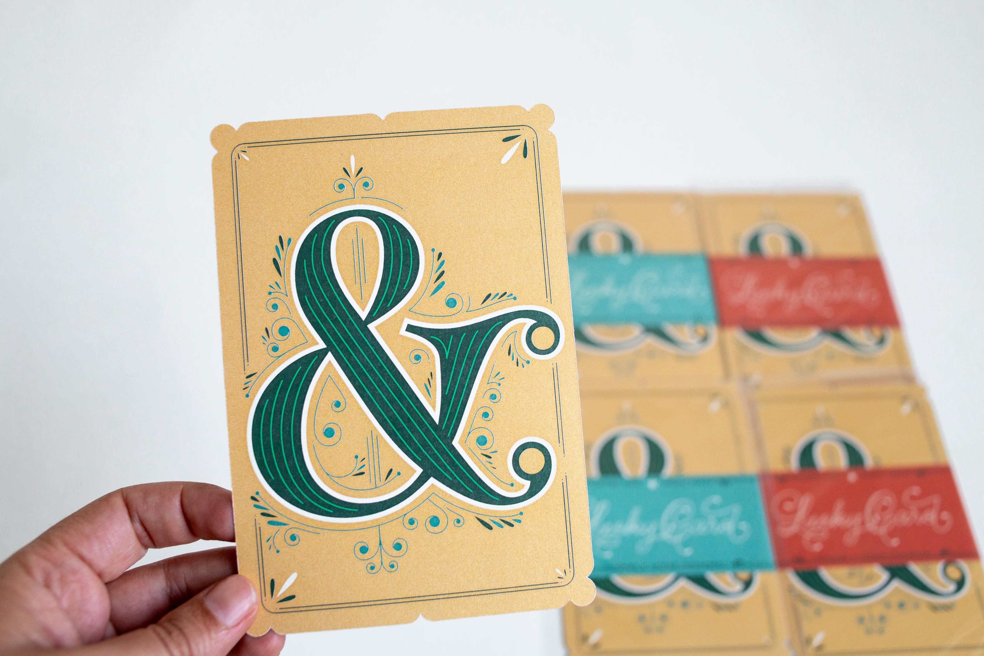 Martina Flor Goods postcard ampersand