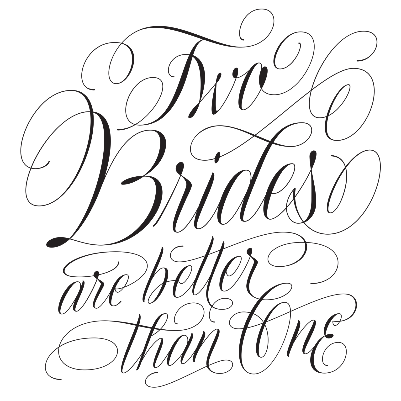 Martina Flor Papyrus Two brides are better than one