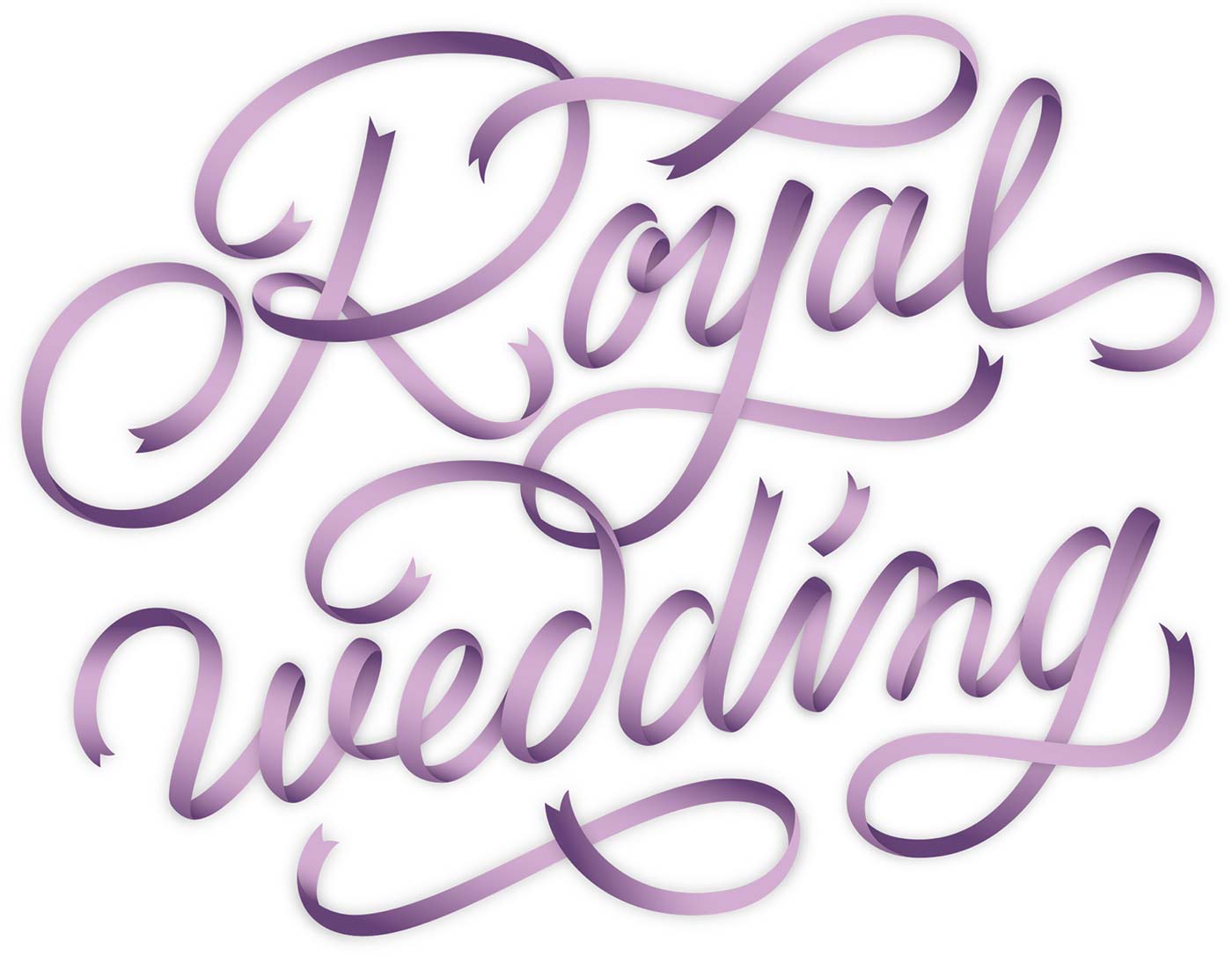 royal wedding ribbon type