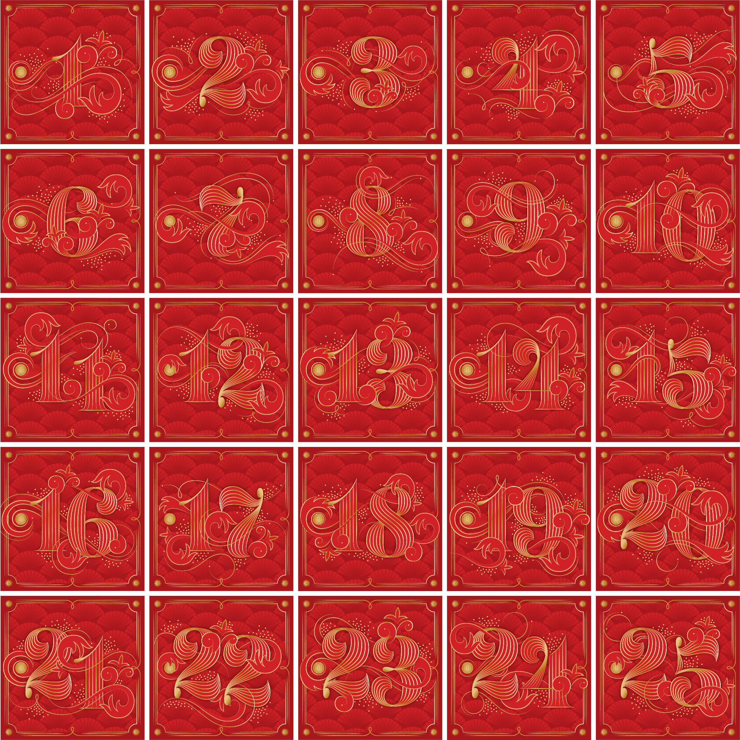 Martina Flor number typography