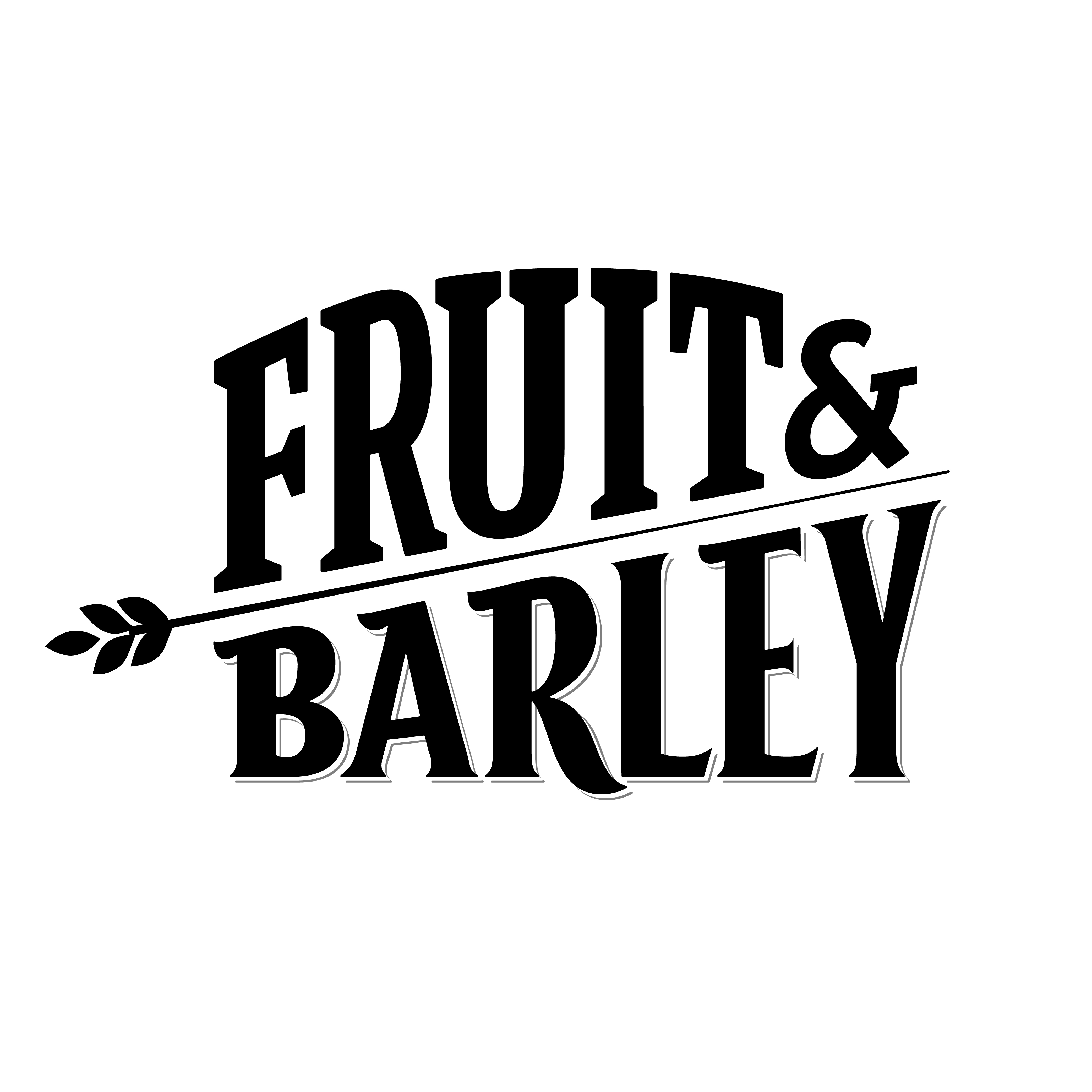fruit and barley logotype design by Martina Flor
